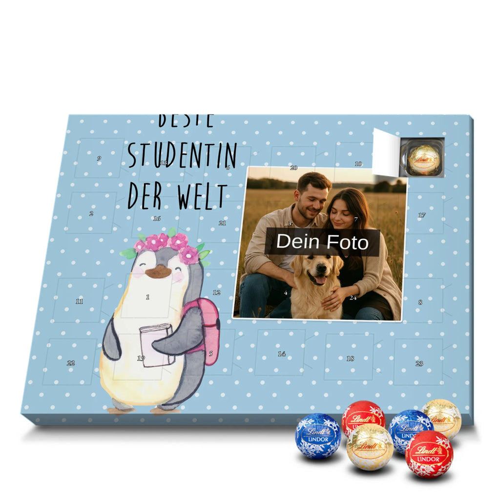 Personalisierter Schoko Foto Adventskalender Pinguin Beste Studentin der Welt Personalisierter Schoko Foto Adventskalender, Geschenkidee, Geschenk, Schenken, Mitbringsel, Geburtstag, Geburtstagsgeschenk, für, Danke, Dankeschön, Bedanken, Freude machen, Geschenktipp, Studienabschluss, Uni, Studium, Tochter, Lustig, Hochschule, Abschluss, Musterschülerin, Spaß, Alumni, Studenten, Universität, Witzig, Studentin