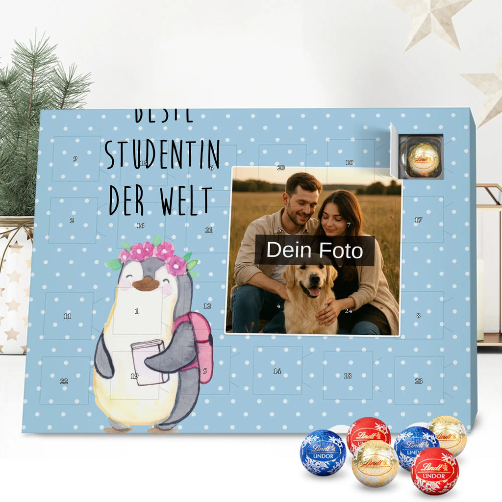 Personalisierter Schoko Foto Adventskalender Pinguin Beste Studentin der Welt Personalisierter Schoko Foto Adventskalender, Geschenkidee, Geschenk, Schenken, Mitbringsel, Geburtstag, Geburtstagsgeschenk, für, Danke, Dankeschön, Bedanken, Freude machen, Geschenktipp, Studienabschluss, Uni, Studium, Tochter, Lustig, Hochschule, Abschluss, Musterschülerin, Spaß, Alumni, Studenten, Universität, Witzig, Studentin