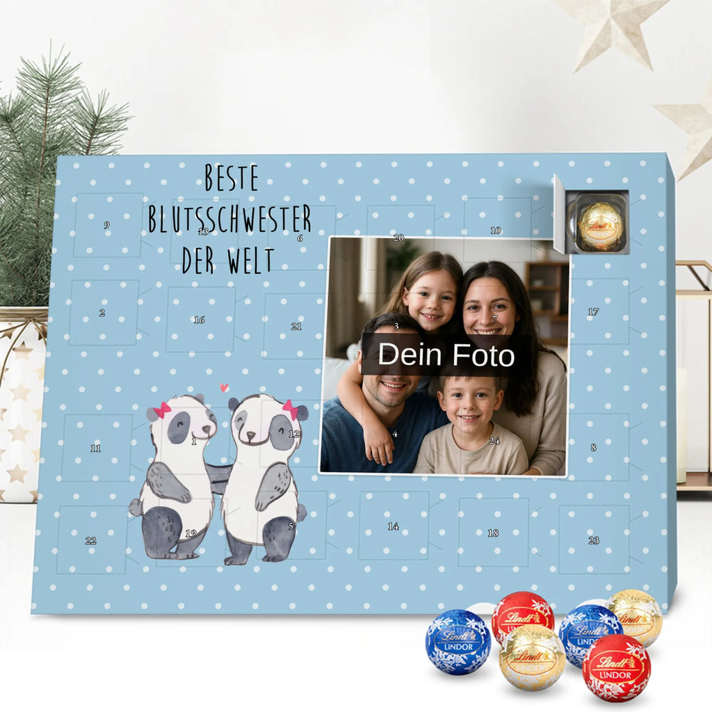 Personalisierter Schoko Foto Adventskalender Panda Beste Blutsschwester der Welt Personalisierter Schoko Foto Adventskalender, Geschenkidee, Geschenk, Schenken, Mitbringsel, Geburtstag, Geburtstagsgeschenk, für, Danke, Dankeschön, Bedanken, Freude machen, Geschenktipp, Geschwister, Liebe, Schwesterherz, Tochter, Sister, Bae, Schwestern, Beste, Schwester, Blutsgeschwister, Freundin, Familie, Kleinigkeit, Blutsschwester