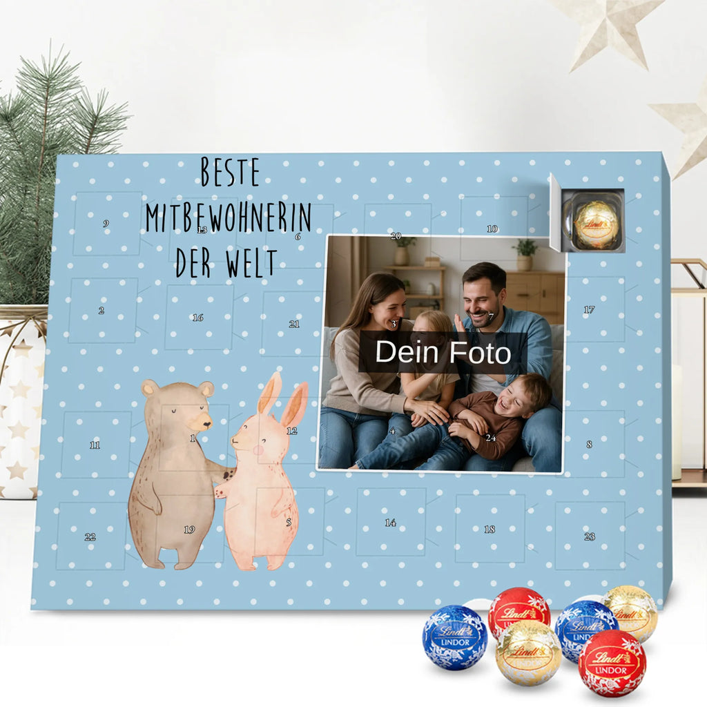 Personalisierter Schoko Foto Adventskalender Hase Beste Mitbewohnerin der Welt Personalisierter Schoko Foto Adventskalender, Geschenkidee, Geschenk, Schenken, Mitbringsel, Geburtstag, Geburtstagsgeschenk, für, Danke, Dankeschön, Bedanken, Freude machen, Geschenktipp, WG, Zimmergenossin, Wohngemeinschaft, Stubenkameradin, WG-Bewohnerin, Zimmernachbarin, Mitbewohnerin, Zimmerkollegin