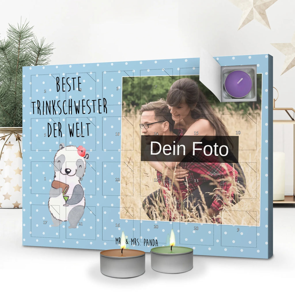 Personalisierter Duftkerzen Foto Adventskalender Panda Beste Trinkschwester der Welt Personalisierter Duftkerzen Foto Adventskalender, Geschenkidee, Geschenk, Schenken, Mitbringsel, Geburtstag, Geburtstagsgeschenk, für, Danke, Dankeschön, Bedanken, Freude machen, Geschenktipp, Party, Sister, Alkohol, Freundin, Trinkschwester, Kleinigkeit, Schwester, Sister From Another Mister, Wochenende, Trinken, Bae, Saufschwester