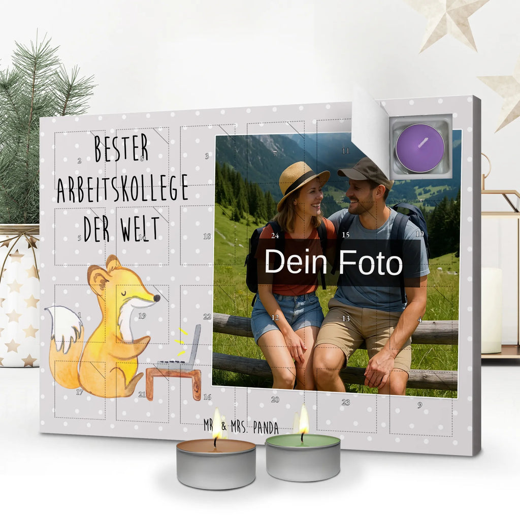 Personalisierter Duftkerzen Foto Adventskalender Fuchs Bester Arbeitskollege der Welt Personalisierter Duftkerzen Foto Adventskalender, Geschenkidee, Geschenk, Schenken, Mitbringsel, Geburtstag, Geburtstagsgeschenk, für, Danke, Dankeschön, Bedanken, Freude machen, Geschenktipp, Berufsgenosse, Mitarbeiter, Arbeit, Beruf, Ruhestand, Büro, Abschiedsgeschenk, Kollege, Arbeitskollege