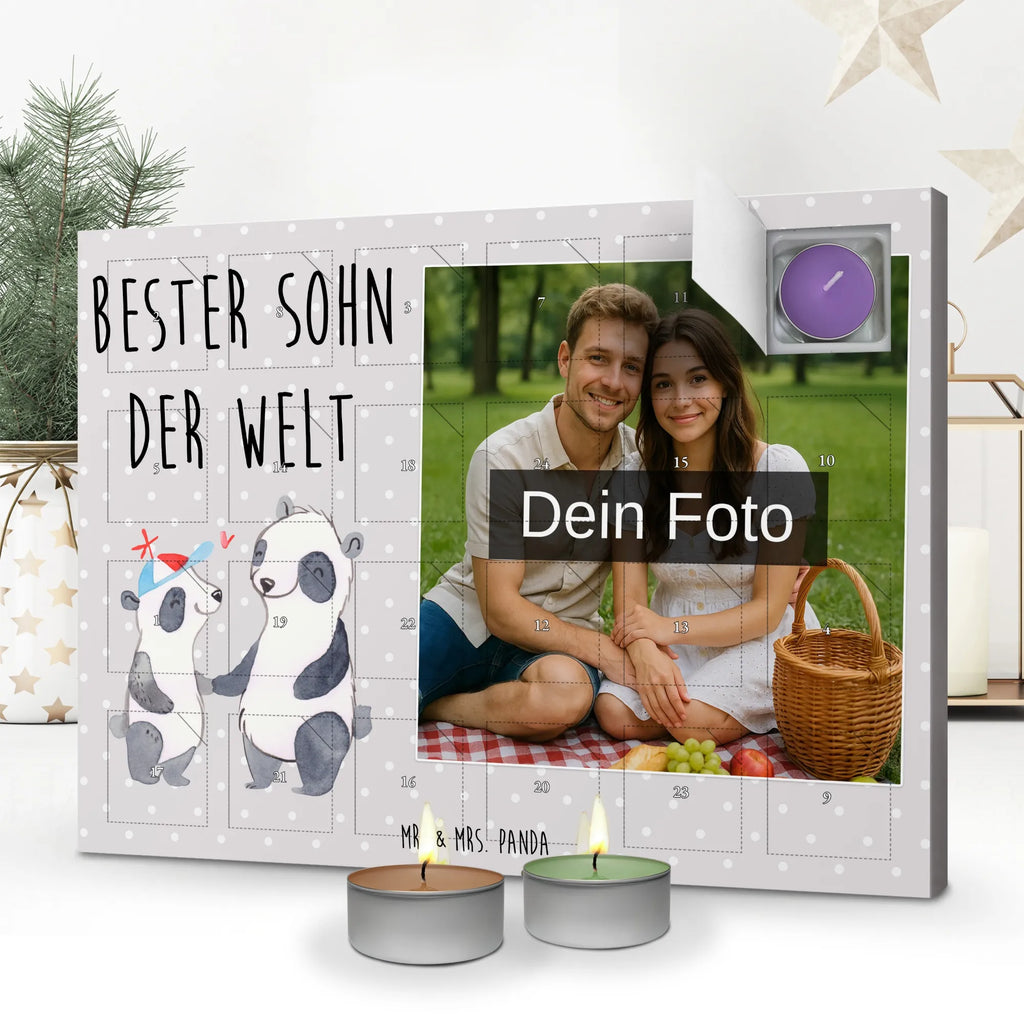 Personalisierter Duftkerzen Foto Adventskalender Panda Bester Sohn der Welt Personalisierter Duftkerzen Foto Adventskalender, Geschenkidee, Geschenk, Schenken, Mitbringsel, Geburtstag, Geburtstagsgeschenk, für, Danke, Dankeschön, Bedanken, Freude machen, Geschenktipp, Söhnchen, Nachwuchs, Familie, Vater, Bub, Bube, Belohnung, Sohnemann, Sohn, Kind, Nachkomme
