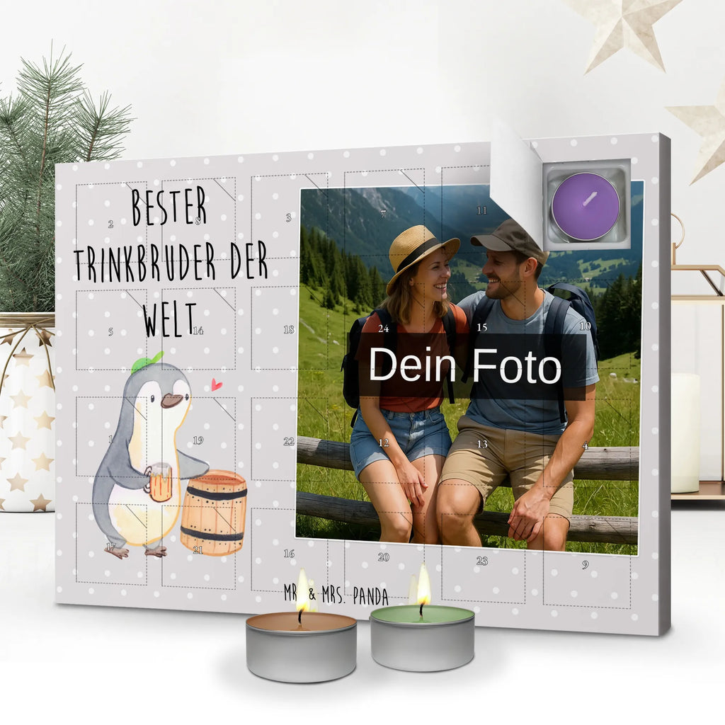 Personalisierter Duftkerzen Foto Adventskalender Pinguin Bester Trinkbruder der Welt Personalisierter Duftkerzen Foto Adventskalender, Geschenkidee, Geschenk, Schenken, Mitbringsel, Geburtstag, Geburtstagsgeschenk, für, Danke, Dankeschön, Bedanken, Freude machen, Geschenktipp, Saufkumpane, Kumpel, Party, Kleinigkeit, Trinken, Kumpane, Trinkkumpel, Trinkbruder