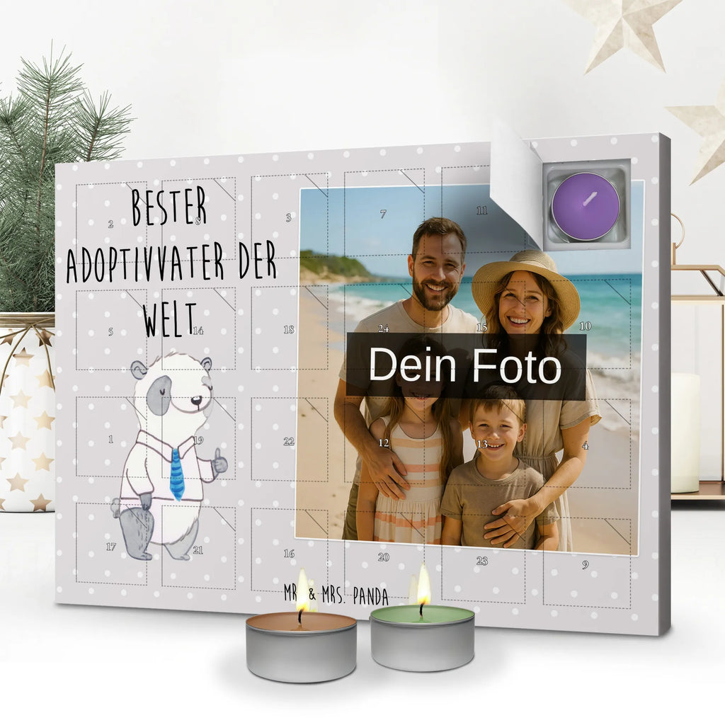 Personalisierter Duftkerzen Foto Adventskalender Panda Bester Adoptivvater der Welt Personalisierter Duftkerzen Foto Adventskalender, Geschenkidee, Geschenk, Schenken, Mitbringsel, Geburtstag, Geburtstagsgeschenk, für, Danke, Dankeschön, Bedanken, Freude machen, Geschenktipp, Adoptivvater, Adoption, Adoptiert, Adoptiv Vater