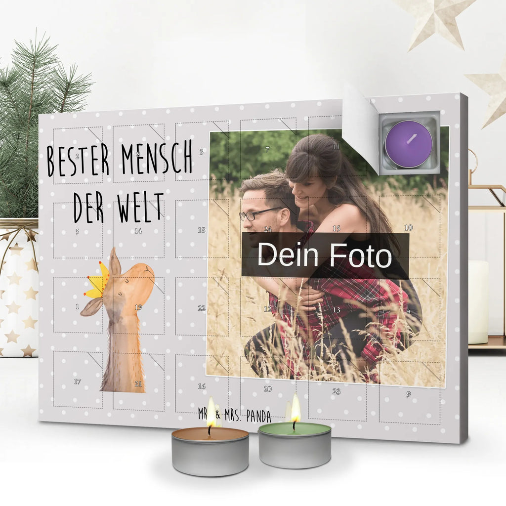 Personalisierter Duftkerzen Foto Adventskalender Lama Bester Mensch der Welt Personalisierter Duftkerzen Foto Adventskalender, Geschenkidee, Geschenk, Schenken, Mitbringsel, Geburtstag, Geburtstagsgeschenk, für, Danke, Dankeschön, Bedanken, Freude machen, Geschenktipp, Liebling, Tollster Mensch, Ehemann, Vorbild, Lieblings Mensch, Liebe, Ehefrau, Lieblingsmensch, Partner, Valentinstag