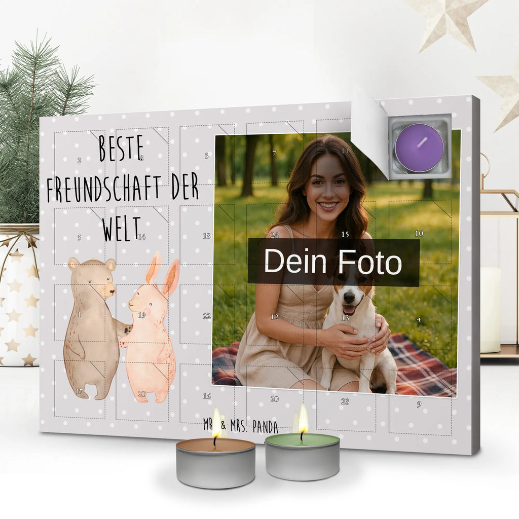 Personalisierter Duftkerzen Foto Adventskalender Hase Beste Freundschaft der Welt Personalisierter Duftkerzen Foto Adventskalender, Geschenkidee, Geschenk, Schenken, Mitbringsel, Geburtstag, Geburtstagsgeschenk, für, Danke, Dankeschön, Bedanken, Freude machen, Geschenktipp, Kumpel, Freunde Fürs Leben, Freunde, Best Friends, Clique, Bae, Freundschaft, Freund, Freundin, Bff