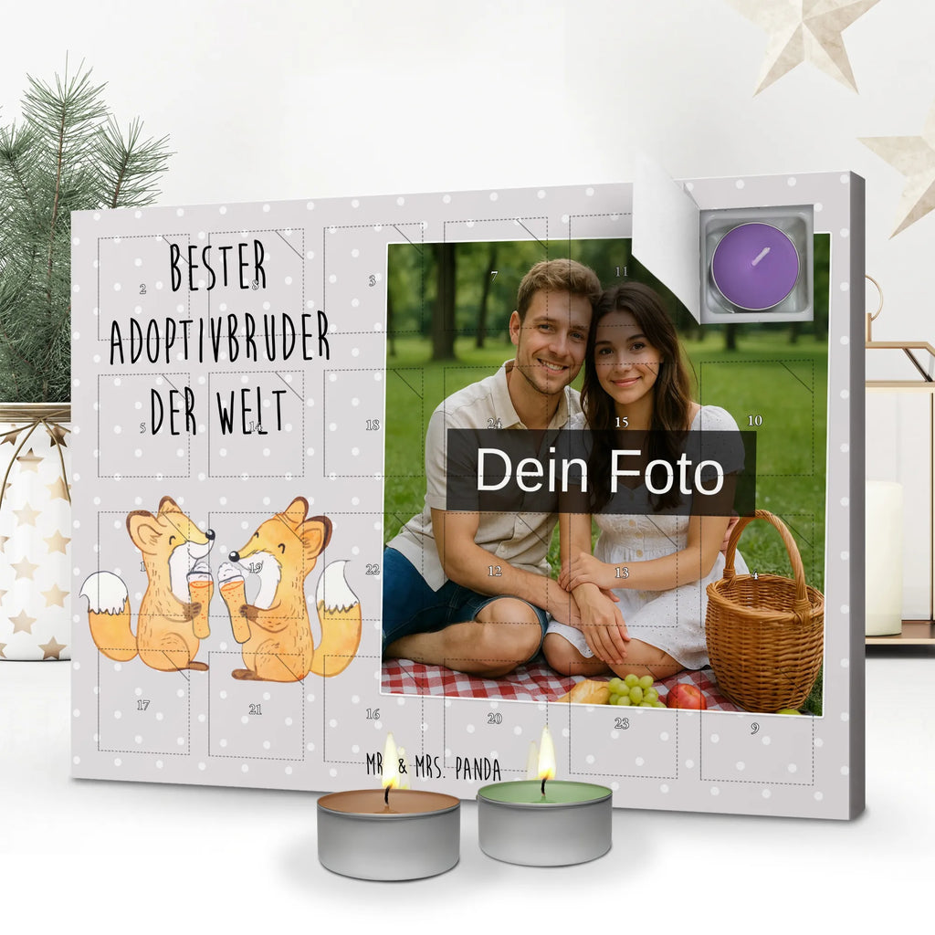 Personalisierter Duftkerzen Foto Adventskalender Fuchs Bester Adoptivbruder der Welt Personalisierter Duftkerzen Foto Adventskalender, Geschenkidee, Geschenk, Schenken, Mitbringsel, Geburtstag, Geburtstagsgeschenk, für, Danke, Dankeschön, Bedanken, Freude machen, Geschenktipp, Geschwister, Sohn, Brother, Bester, Familie, Bruder, Brudi, Kleinigkeit, Adoptivbruder, Schwester, Adoptiert, Bruderherz