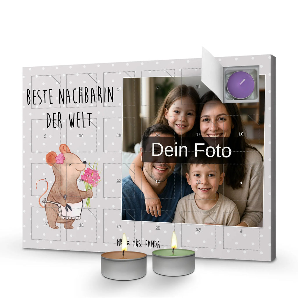 Personalisierter Duftkerzen Foto Adventskalender Maus Beste Nachbarin der Welt Personalisierter Duftkerzen Foto Adventskalender, Geschenkidee, Geschenk, Schenken, Mitbringsel, Geburtstag, Geburtstagsgeschenk, für, Danke, Dankeschön, Bedanken, Freude machen, Geschenktipp, Freundschaft, Freundin, Bewohnerin, Anwohnerin, Angrenzer, Nachbarschaft, Nachbarn, Nachbarin