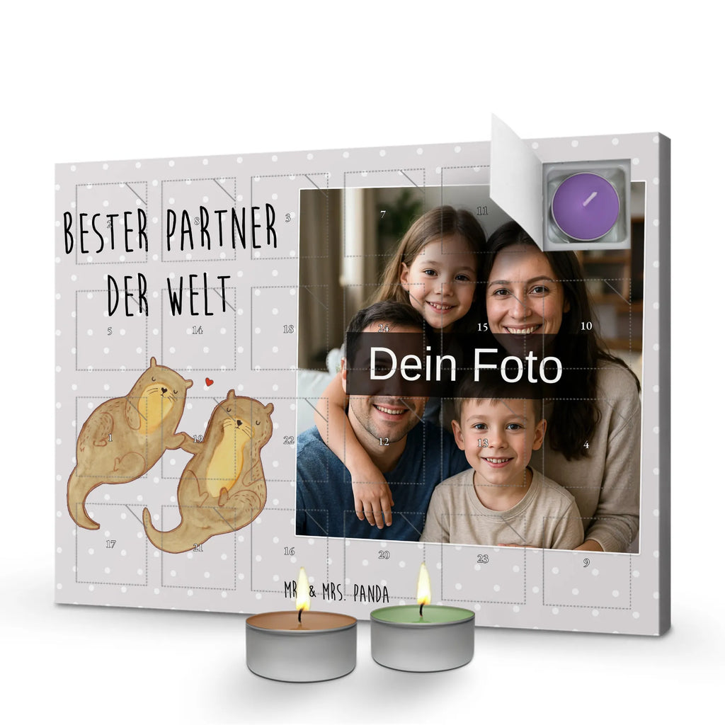 Personalisierter Duftkerzen Foto Adventskalender Otter Bester Partner der Welt Personalisierter Duftkerzen Foto Adventskalender, Geschenkidee, Geschenk, Schenken, Mitbringsel, Geburtstag, Geburtstagsgeschenk, für, Danke, Dankeschön, Bedanken, Freude machen, Geschenktipp, Ehepartner, Paar, Partner, Liebe, Freund, Mann, Frau, Ehemann. Freundin, Lebensgefährte, Ehefrau