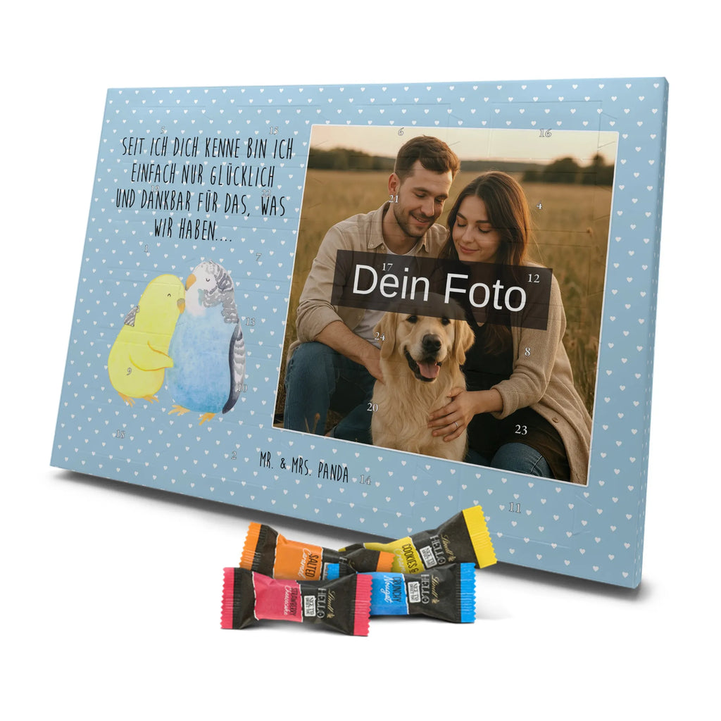 Personalisierter Schoko Foto Adventskalender Wellensittich Liebe Personalisierter Schoko Foto Adventskalender, Partner, Ehemann, Freundin, Ehefrau, Liebesgeschenk, Freund, Hocheitstag, Jahrestag, Heiratsantrag, Verlobung, Liebe, Heiraten, Kuscheln, Vögel, Nähe, Vertrauen, Wellensittich
