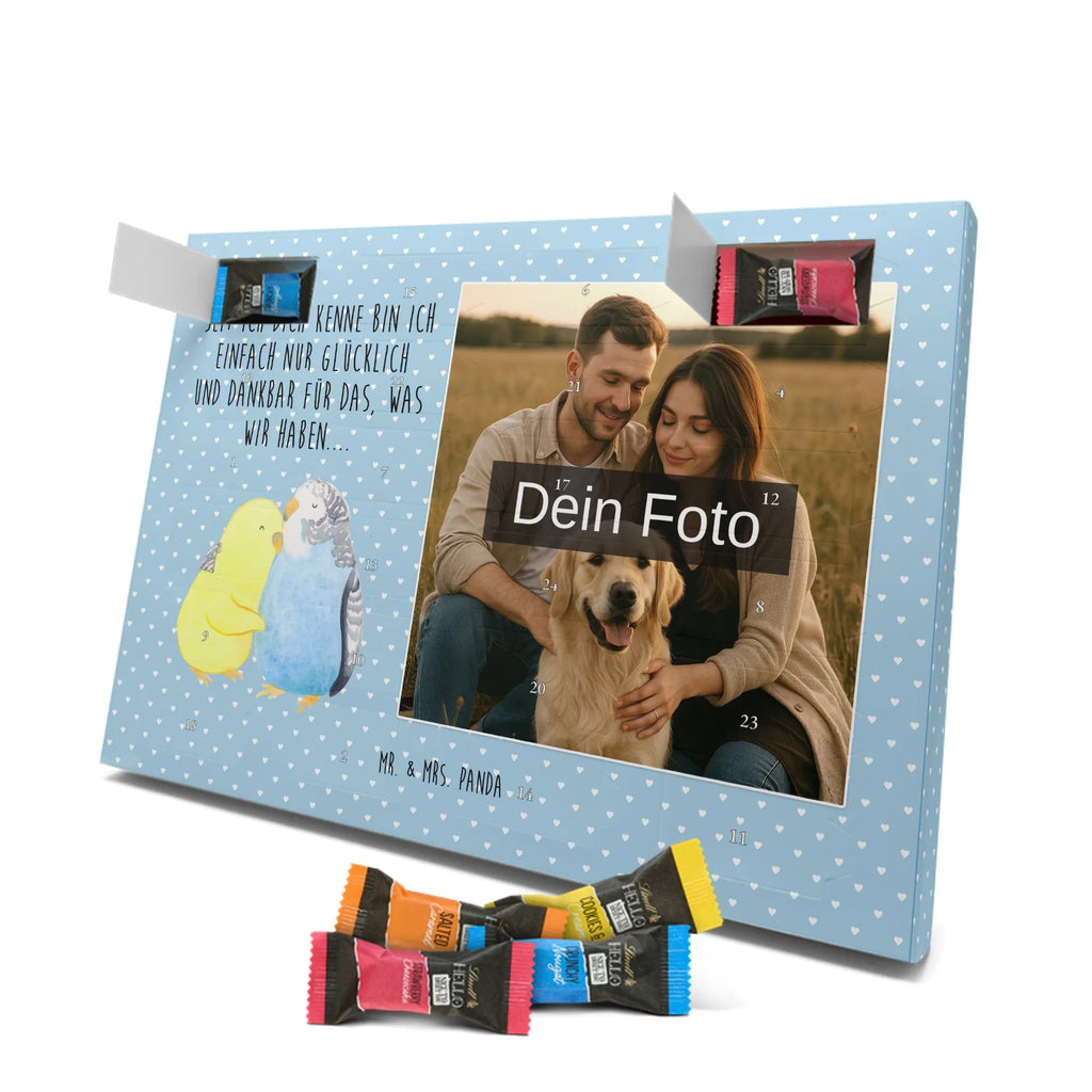 Personalisierter Schoko Foto Adventskalender Wellensittich Liebe Personalisierter Schoko Foto Adventskalender, Partner, Ehemann, Freundin, Ehefrau, Liebesgeschenk, Freund, Hocheitstag, Jahrestag, Heiratsantrag, Verlobung, Liebe, Heiraten, Kuscheln, Vögel, Nähe, Vertrauen, Wellensittich