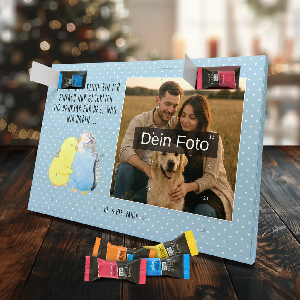 Personalisierter Schoko Foto Adventskalender Wellensittich Liebe Personalisierter Schoko Foto Adventskalender, Partner, Ehemann, Freundin, Ehefrau, Liebesgeschenk, Freund, Hocheitstag, Jahrestag, Heiratsantrag, Verlobung, Liebe, Heiraten, Kuscheln, Vögel, Nähe, Vertrauen, Wellensittich