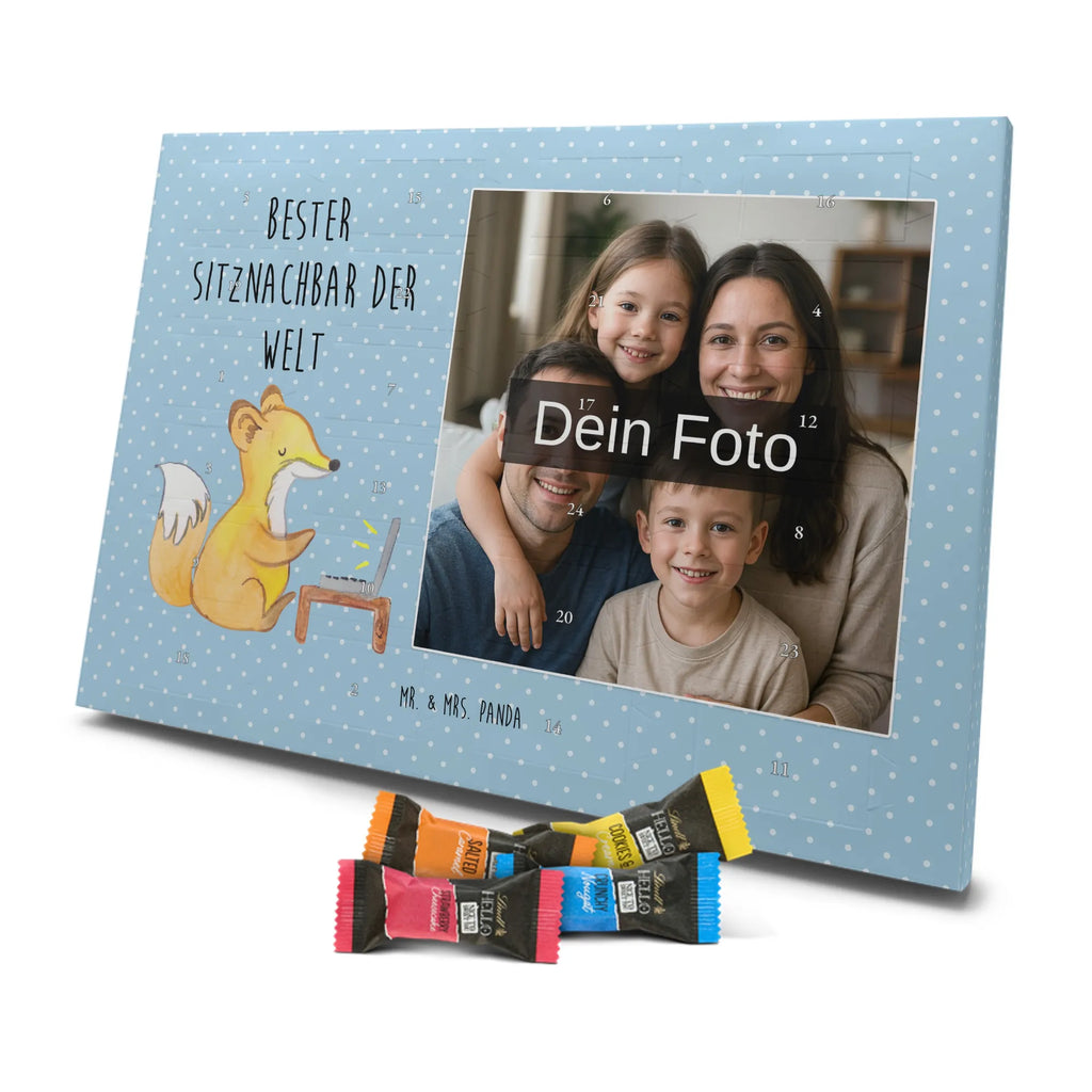 Personalisierter Schoko Foto Adventskalender Fuchs Bester Sitznachbar der Welt Personalisierter Schoko Foto Adventskalender, Geschenkidee, Geschenk, Schenken, Mitbringsel, Geburtstag, Geburtstagsgeschenk, für, Danke, Dankeschön, Bedanken, Freude machen, Geschenktipp, Nachbar, Schule, Stuhlnachbar, Mitstudent, Tischnachbar, Uni, Universität, Sitznachbar, Mitschüler, Kommilitone, Hochschule, Seminar