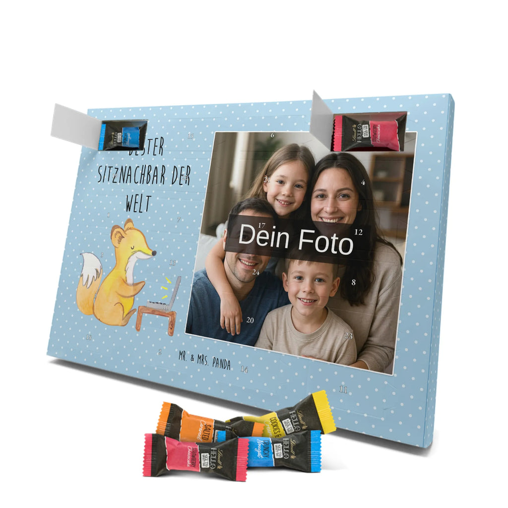 Personalisierter Schoko Foto Adventskalender Fuchs Bester Sitznachbar der Welt Personalisierter Schoko Foto Adventskalender, Geschenkidee, Geschenk, Schenken, Mitbringsel, Geburtstag, Geburtstagsgeschenk, für, Danke, Dankeschön, Bedanken, Freude machen, Geschenktipp, Nachbar, Schule, Stuhlnachbar, Mitstudent, Tischnachbar, Uni, Universität, Sitznachbar, Mitschüler, Kommilitone, Hochschule, Seminar