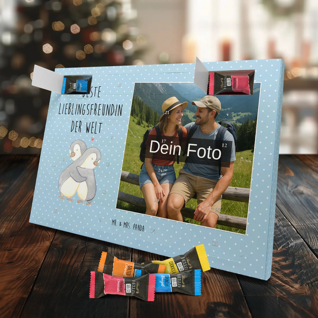 Personalisierter Schoko Foto Adventskalender Pinguin Beste Lieblingsfreundin der Welt Personalisierter Schoko Foto Adventskalender, Geschenkidee, Geschenk, Schenken, Mitbringsel, Geburtstag, Geburtstagsgeschenk, für, Danke, Dankeschön, Bedanken, Freude machen, Geschenktipp, Lieblings Mensch, Liebe, Love, Partner, Lieblingsfreundin, Freundin, Bae, Partnerin, Herz, Lieblingsmensch, Liebling, Beste Freundin