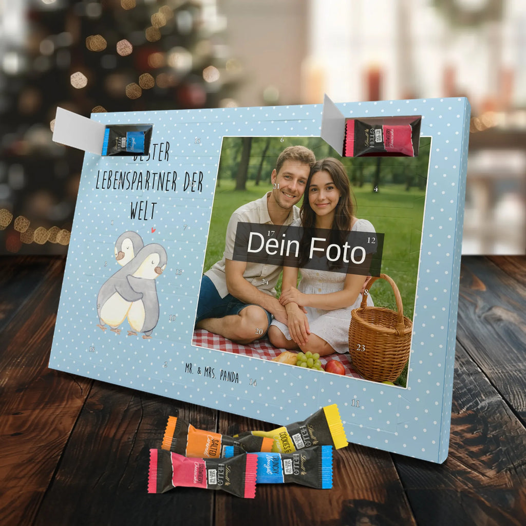 Personalisierter Schoko Foto Adventskalender Pinguin Bester Lebenspartner der Welt Personalisierter Schoko Foto Adventskalender, Geschenkidee, Geschenk, Schenken, Mitbringsel, Geburtstag, Geburtstagsgeschenk, für, Danke, Dankeschön, Bedanken, Freude machen, Geschenktipp, Ehepartner, Verliebt, Ehemann, Hochzeitstag, Freundin, Partner, Ehefrau, Lebenspartner, Freund, Liebe