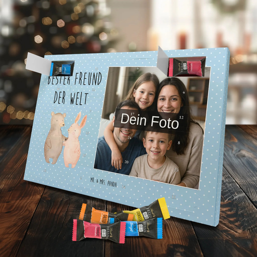 Personalisierter Schoko Foto Adventskalender Hase Bester Freund der Welt Personalisierter Schoko Foto Adventskalender, Geschenkidee, Geschenk, Schenken, Mitbringsel, Geburtstag, Geburtstagsgeschenk, für, Danke, Dankeschön, Bedanken, Freude machen, Geschenktipp, Kumpel, Lieblingsmensch, Bro, Mann, Herz, Freund, Lebensgefährte, Partner, Love, Liebe, Ehemann