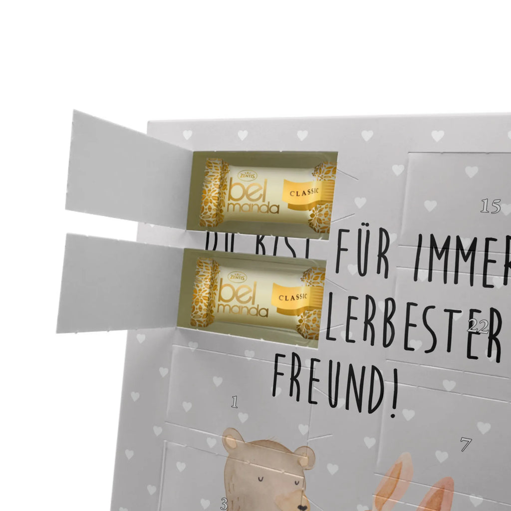 Personalisierter Marzipan Foto Adventskalender Bär und Hase Umarmen Personalisierter Marzipan Foto Adventskalender, Liebe, Partner, Freund, Freundin, Ehemann, Ehefrau, Heiraten, Verlobung, Heiratsantrag, Liebesgeschenk, Jahrestag, Hocheitstag, best friends, Bärchen, Hase, Bär, Freunde, bester Freund