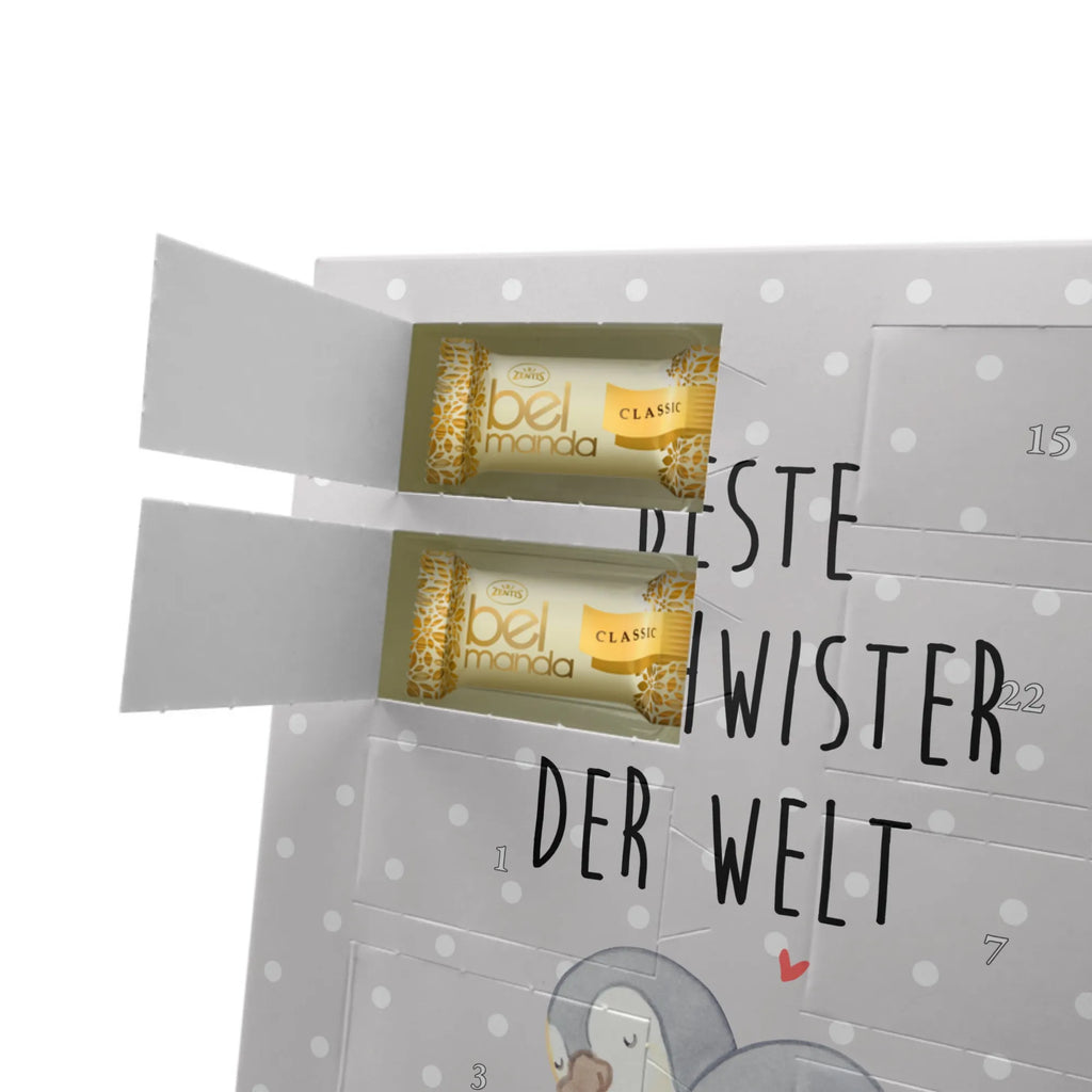 Personalisierter Marzipan Foto Adventskalender Pinguin Beste Geschwister der Welt Personalisierter Marzipan Foto Adventskalender, für, Dankeschön, Geschenk, Schenken, Geburtstag, Geburtstagsgeschenk, Geschenkidee, Danke, Bedanken, Mitbringsel, Freude machen, Geschenktipp, Brüder, Geschwisterchen, Familie, Bruder, Schwester, Nachwuchs, Geschwister, Schwestern