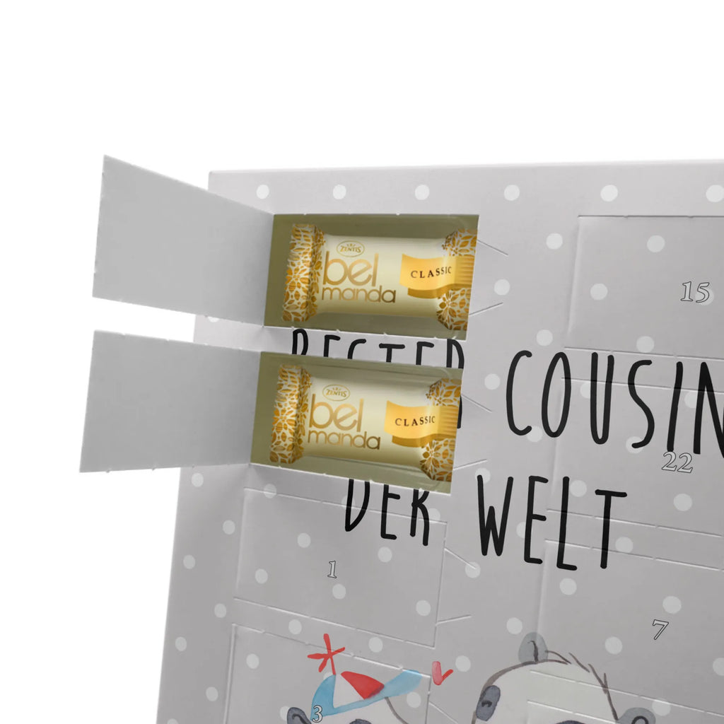 Personalisierter Marzipan Foto Adventskalender Panda Bester Cousin der Welt Personalisierter Marzipan Foto Adventskalender, für, Dankeschön, Geschenk, Schenken, Geburtstag, Geburtstagsgeschenk, Geschenkidee, Danke, Bedanken, Mitbringsel, Freude machen, Geschenktipp, Sohn von Tante, Cousin, Vetter, Sohn von Onkel, Kousin, Familie, Verwandtschaft, Cousine