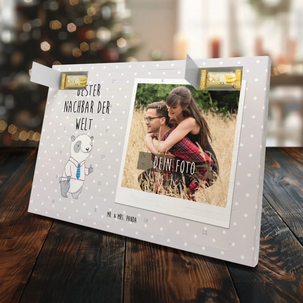 Personalisierter Marzipan Foto Adventskalender Panda Bester Nachbar der Welt Personalisierter Marzipan Foto Adventskalender, für, Dankeschön, Geschenk, Schenken, Geburtstag, Geburtstagsgeschenk, Geschenkidee, Danke, Bedanken, Mitbringsel, Freude machen, Geschenktipp, Nachbarn, Angrenzer, Nachbar, Nachbarschaft, Freund, Bewohner, Freundschaft, Anwohner