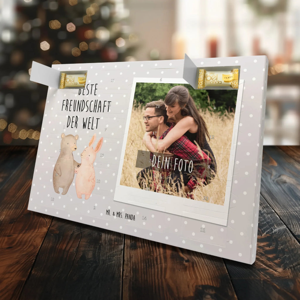 Personalisierter Marzipan Foto Adventskalender Hase Beste Freundschaft der Welt Personalisierter Marzipan Foto Adventskalender, für, Dankeschön, Geschenk, Schenken, Geburtstag, Geburtstagsgeschenk, Geschenkidee, Danke, Bedanken, Mitbringsel, Freude machen, Geschenktipp, best friends, Freundin, Clique, Freunde, bff, Freunde fürs Leben, Kumpel, Freundschaft, Freund, bae