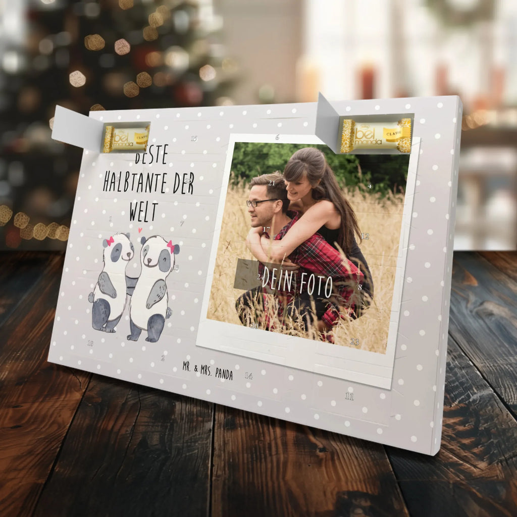 Personalisierter Marzipan Foto Adventskalender Panda Beste Halbtante der Welt Personalisierter Marzipan Foto Adventskalender, für, Dankeschön, Geschenk, Schenken, Geburtstag, Geburtstagsgeschenk, Geschenkidee, Danke, Bedanken, Mitbringsel, Freude machen, Geschenktipp, Stiefgeschwister, Stieftante, Halbtante, Familie, Stief, Tante, beste Tante, Kleinigkeit