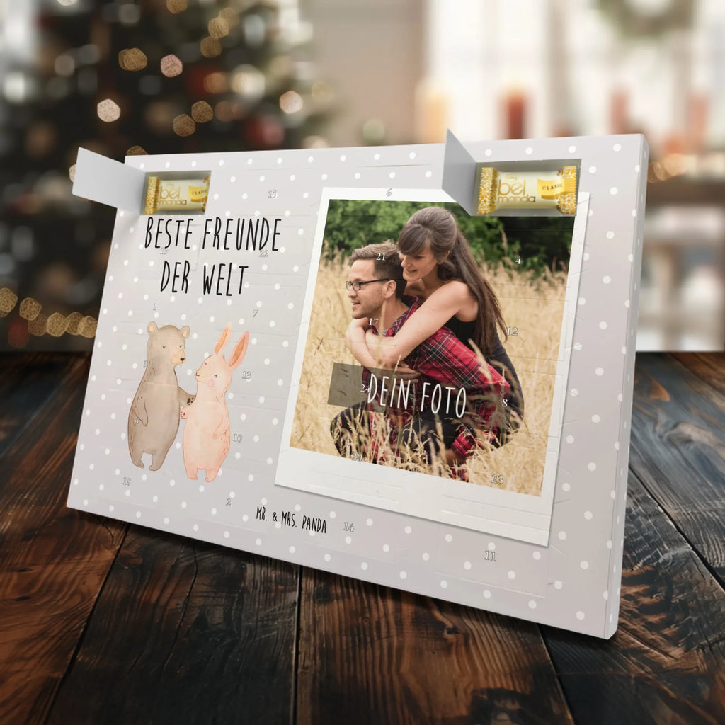 Personalisierter Marzipan Foto Adventskalender Hase Beste Freunde der Welt Personalisierter Marzipan Foto Adventskalender, für, Dankeschön, Geschenk, Schenken, Geburtstag, Geburtstagsgeschenk, Geschenkidee, Danke, Bedanken, Mitbringsel, Freude machen, Geschenktipp, bff, Freundin, best friends, Freunde, Freundschaft, Kumpel, Freund, Clique, bae