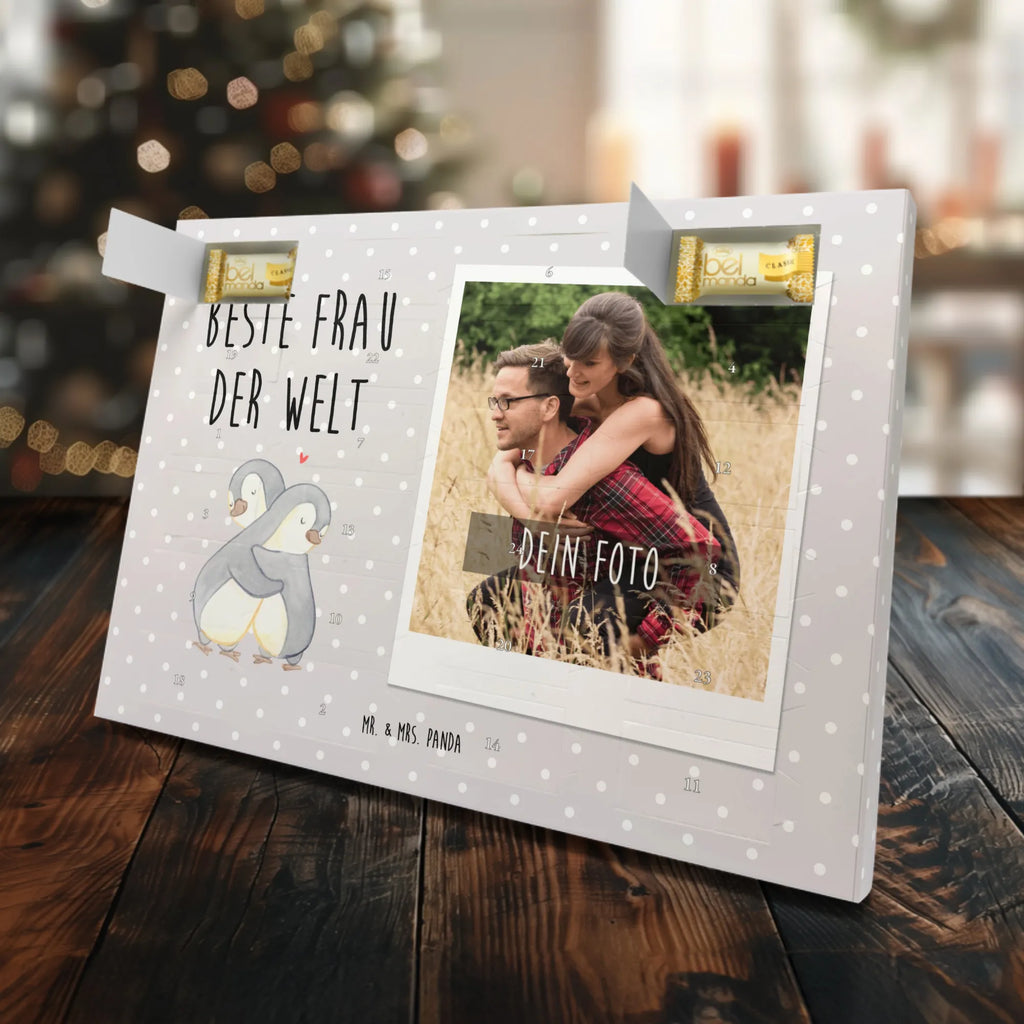 Personalisierter Marzipan Foto Adventskalender Pinguin Beste Frau der Welt Personalisierter Marzipan Foto Adventskalender, für, Dankeschön, Geschenk, Schenken, Geburtstag, Geburtstagsgeschenk, Geschenkidee, Danke, Bedanken, Mitbringsel, Freude machen, Geschenktipp, Traumfrau, Ehepartner, Kleinigkeit, Liebling, Beste, Lebensgefährtin, Freundin, Ehe, Gattin, Partnerin, Braut, Ehefrau, Frau