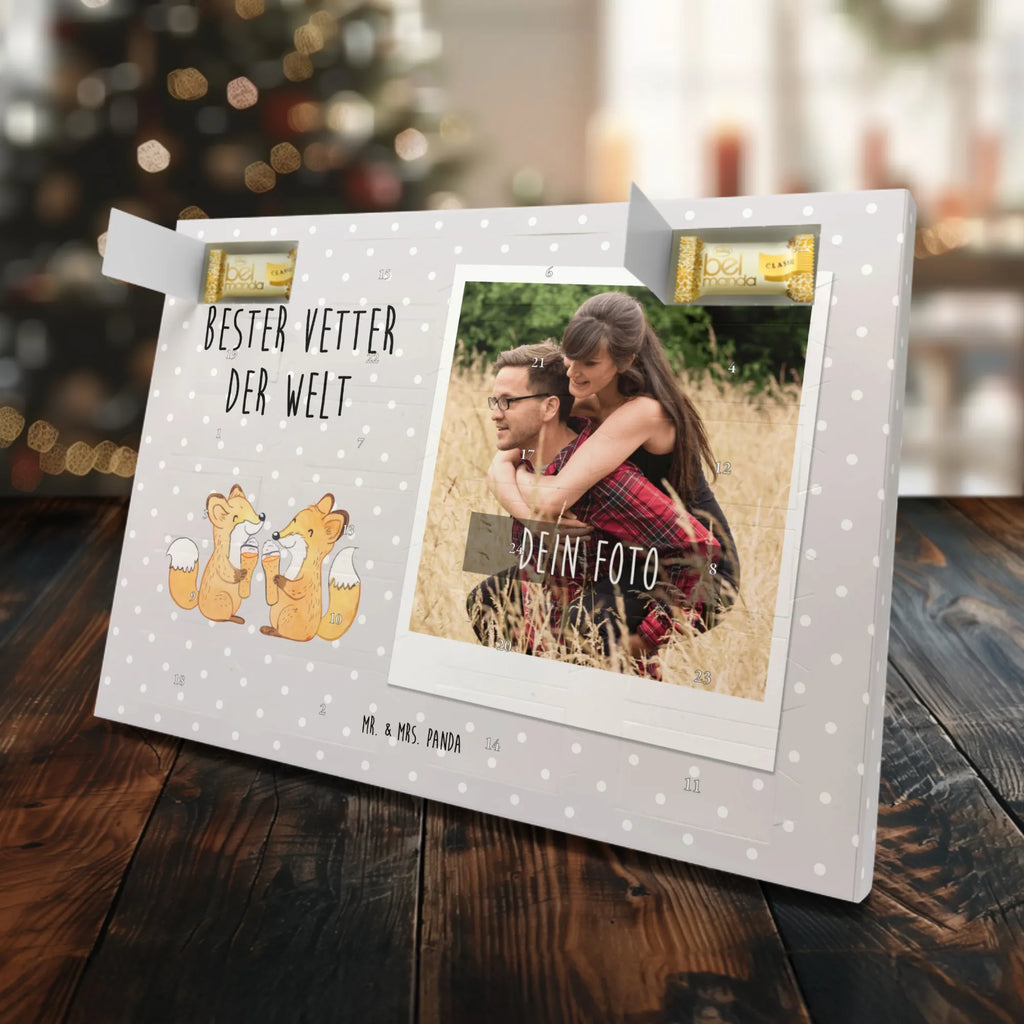 Personalisierter Marzipan Foto Adventskalender Fuchs Bester Vetter der Welt Personalisierter Marzipan Foto Adventskalender, für, Dankeschön, Geschenk, Schenken, Geburtstag, Geburtstagsgeschenk, Geschenkidee, Danke, Bedanken, Mitbringsel, Freude machen, Geschenktipp, Cousine, Sohn von Onkel, Verwandtschaft, Kousin, Sohn von Tante, Cousin, Vetter, Familie