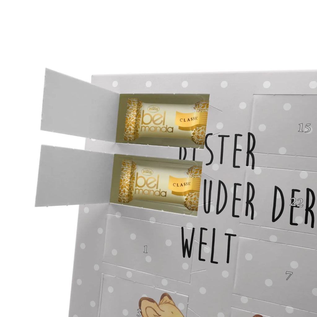 Personalisierter Marzipan Foto Adventskalender Fuchs Bester Halbbruder der Welt Personalisierter Marzipan Foto Adventskalender, für, Dankeschön, Geschenk, Schenken, Geburtstag, Geburtstagsgeschenk, Geschenkidee, Danke, Bedanken, Mitbringsel, Freude machen, Geschenktipp, Geschwister, Bester, Brother, Familie, Kleinigkeit, Bruderherz, Sohn, Bruder, Schwester, Stiefbruder, Stief, Halbbruder, Brudi, Stiefgeschwister