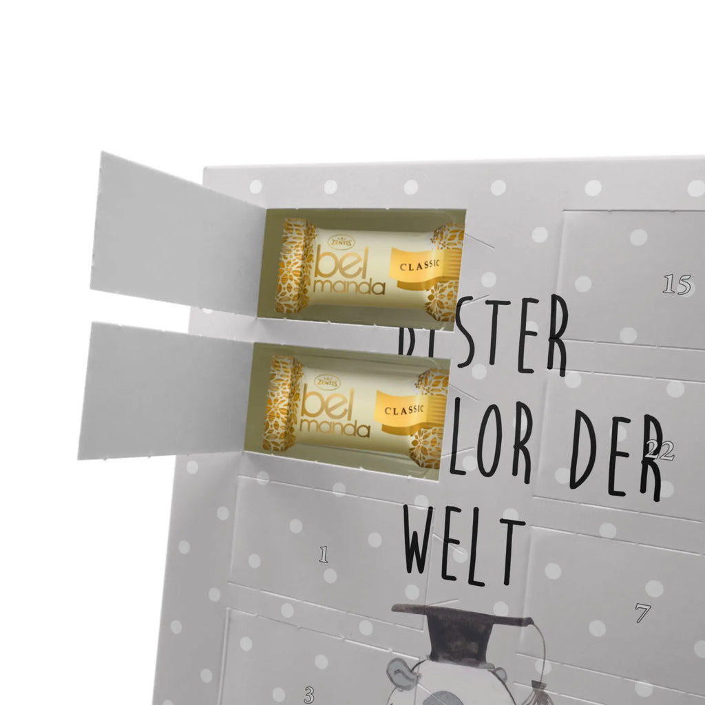 Personalisierter Marzipan Foto Adventskalender Panda Bester Bachelor der Welt Personalisierter Marzipan Foto Adventskalender, für, Dankeschön, Geschenk, Schenken, Geburtstag, Geburtstagsgeschenk, Geschenkidee, Danke, Bedanken, Mitbringsel, Freude machen, Geschenktipp, Universität, Spaß, Student, Alumni, Abschluss, Studium, Uni, witzig, Hochschule, lustig, Bachelor, Studienabschluss, Musterschüler, Studenten, Sohn