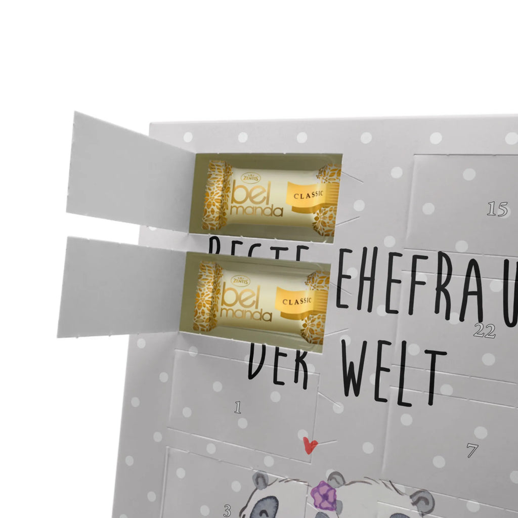 Personalisierter Marzipan Foto Adventskalender Panda Beste Ehefrau der Welt Personalisierter Marzipan Foto Adventskalender, für, Dankeschön, Geschenk, Schenken, Geburtstag, Geburtstagsgeschenk, Geschenkidee, Danke, Bedanken, Mitbringsel, Freude machen, Geschenktipp, Ehepartner, Gattin, Ehe, Kleinigkeit, Beste, Frau, Hochzeit, Freundin, Ehefrau, Partnerin, Liebling, Lebensgefährtin, Traumfrau, Braut