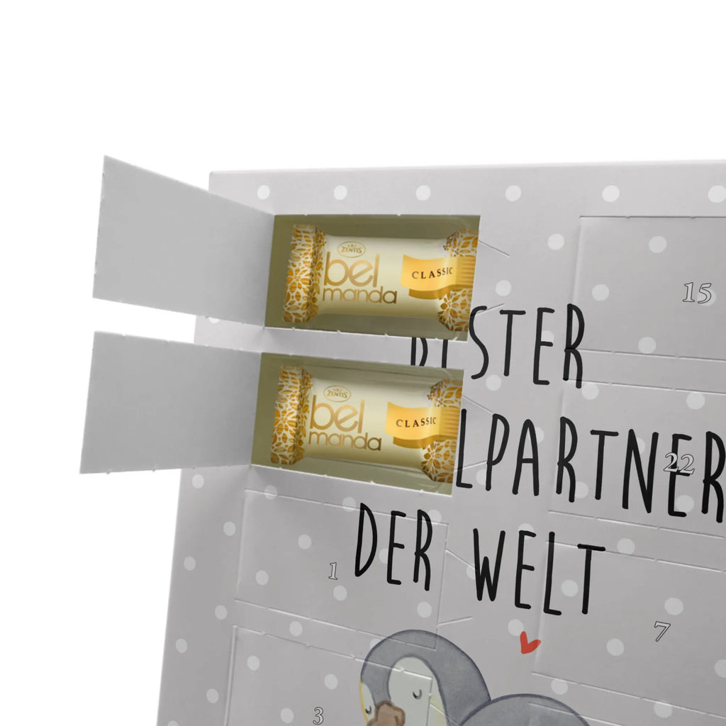 Personalisierter Marzipan Foto Adventskalender Pinguin Bester Kuschelpartner der Welt Personalisierter Marzipan Foto Adventskalender, für, Dankeschön, Geschenk, Schenken, Geburtstag, Geburtstagsgeschenk, Geschenkidee, Danke, Bedanken, Mitbringsel, Freude machen, Geschenktipp, Hochzeitstag, verliebt, Freund, Partner, Ehepartner, Ehefrau, Kuschelpartner, Kuscheln, Bett, Liebe, Freundin, Ehemann, Lebenspartner
