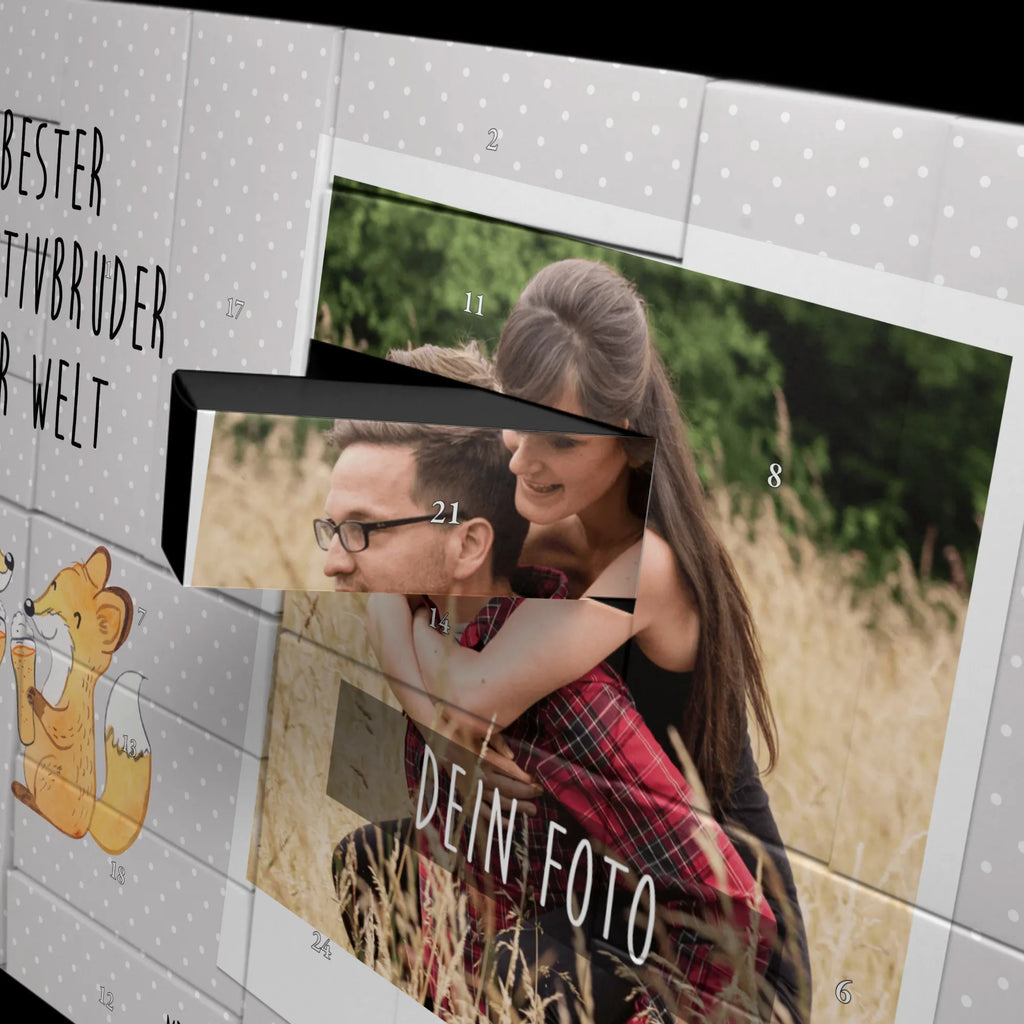 Personalisierter Befüllbarer Foto Adventskalender Fuchs Bester Adoptivbruder der Welt Adventskalender Eigenes Foto, Personalisierter Adventskalender, Adventskalender mit Foto, Adventskalender mit Eigenem Bild, Personalisierter Befüllbarer Foto Adventskalender, Weihnachtskalender mit Foto, Foto Adventskalender, Geschenkidee, Geschenk, Schenken, Mitbringsel, Geburtstag, Geburtstagsgeschenk, für, Danke, Dankeschön, Bedanken, Freude machen, Geschenktipp, Sohn, Familie, Brudi, Bruderherz, Brother, Schwester, Adoptiert, Geschwister, Adoptivbruder, Bruder, Bester, Kleinigkeit