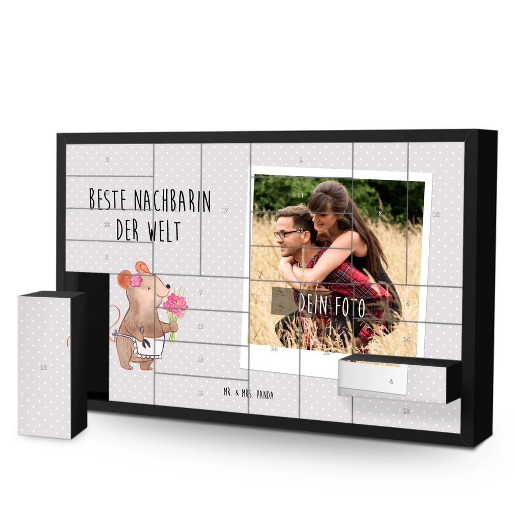 Personalisierter Befüllbarer Foto Adventskalender Maus Beste Nachbarin der Welt Adventskalender mit Foto, Adventskalender Eigenes Foto, Personalisierter Adventskalender, Personalisierter Befüllbarer Foto Adventskalender, Foto Adventskalender, Weihnachtskalender mit Foto, Adventskalender mit Eigenem Bild, Geschenkidee, Geschenk, Schenken, Mitbringsel, Geburtstag, Geburtstagsgeschenk, für, Danke, Dankeschön, Bedanken, Freude machen, Geschenktipp, Anwohnerin, Bewohnerin, Nachbarschaft, Freundschaft, Angrenzer, Nachbarin, Freundin, Nachbarn