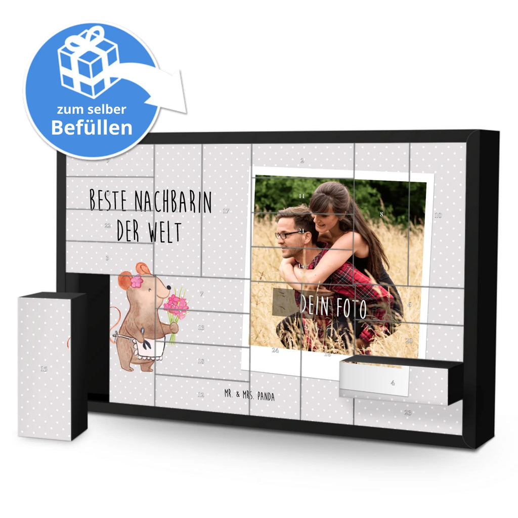 Personalisierter Befüllbarer Foto Adventskalender Maus Beste Nachbarin der Welt Adventskalender mit Foto, Adventskalender Eigenes Foto, Personalisierter Adventskalender, Personalisierter Befüllbarer Foto Adventskalender, Foto Adventskalender, Weihnachtskalender mit Foto, Adventskalender mit Eigenem Bild, Geschenkidee, Geschenk, Schenken, Mitbringsel, Geburtstag, Geburtstagsgeschenk, für, Danke, Dankeschön, Bedanken, Freude machen, Geschenktipp, Anwohnerin, Bewohnerin, Nachbarschaft, Freundschaft, Angrenzer, Nachbarin, Freundin, Nachbarn