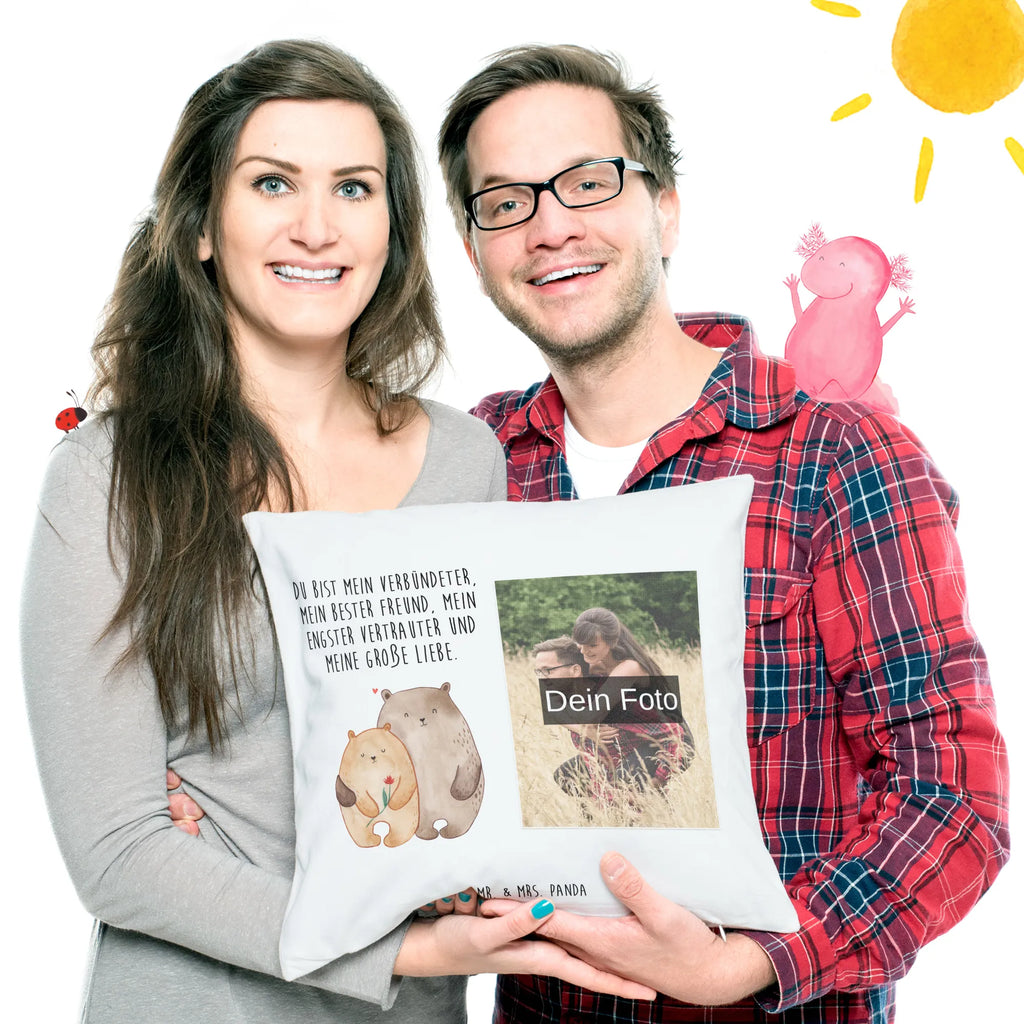 Personalized Photo Pillow Bears in love Personalisiertes Foto Kissen, Liebe, Partner, Freund, Freundin, Ehemann, Ehefrau, Heiraten, Verlobung, Heiratsantrag, Liebesgeschenk, Jahrestag, Hocheitstag, Verliebt, Verlobt, Verheiratet, Geschenk Freundin, Geschenk Freund, Liebesbeweis, Hochzeitstag, Geschenk Hochzeit, Bären, Bärchen, Bär