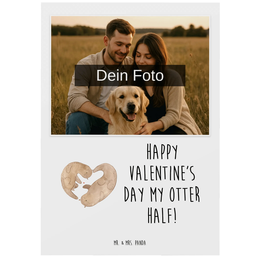 Personalized Photo Postcard otter valentine Personalisierte Foto Postkarte, Liebe, Partner, Freund, Freundin, Ehemann, Ehefrau, Heiraten, Verlobung, Heiratsantrag, Liebesgeschenk, Jahrestag, Hocheitstag, Valentinstag, Geschenk für Frauen, Hochzeitstag, Mitbringsel, Geschenk für Freundin, Geschenk für Partner, Liebesbeweis, für Männer, für Ehemann