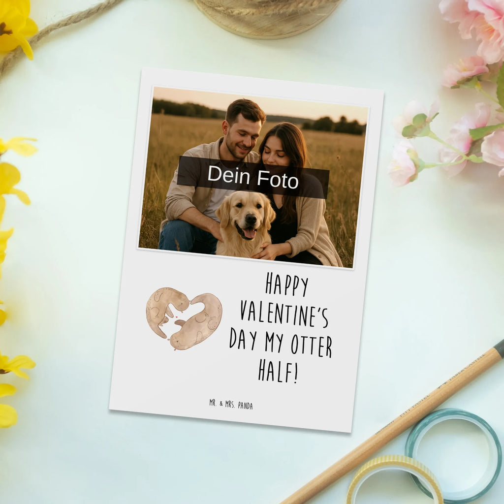 Personalized Photo Postcard otter valentine Personalisierte Foto Postkarte, Liebe, Partner, Freund, Freundin, Ehemann, Ehefrau, Heiraten, Verlobung, Heiratsantrag, Liebesgeschenk, Jahrestag, Hocheitstag, Valentinstag, Geschenk für Frauen, Hochzeitstag, Mitbringsel, Geschenk für Freundin, Geschenk für Partner, Liebesbeweis, für Männer, für Ehemann