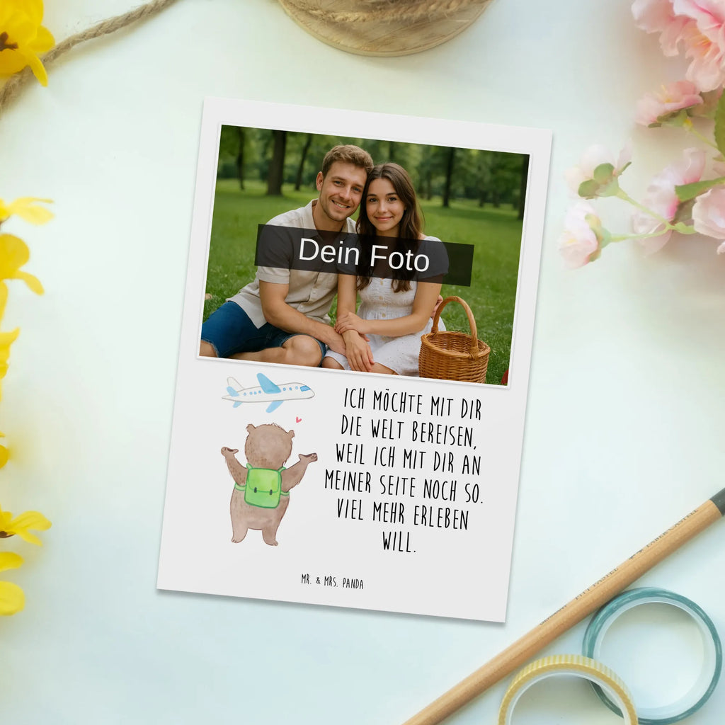 Personalisierte Foto Postkarte Bär Flugzeug Personalisierte Foto Postkarte, Liebe, Partner, Freund, Freundin, Ehemann, Ehefrau, Heiraten, Verlobung, Heiratsantrag, Liebesgeschenk, Jahrestag, Hocheitstag, Hochzeitstag, Geschenk für Freundin, für Männer, Valentinstag, für Ehemann, Mitbringsel, Geschenk für Partner, Geschenk für Frauen, Liebesbeweis