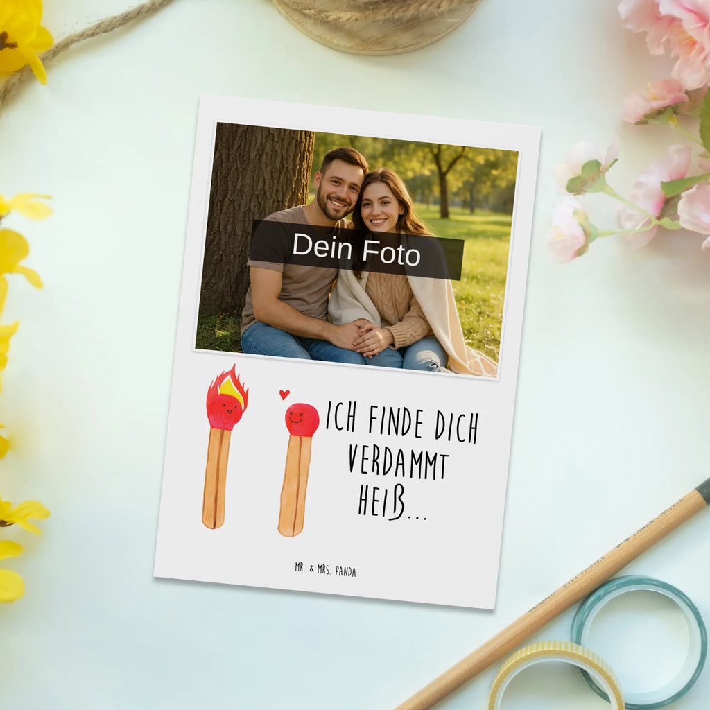 Personalized Photo Postcard Matches Personalisierte Foto Postkarte, Liebe, Partner, Freund, Freundin, Ehemann, Ehefrau, Heiraten, Verlobung, Heiratsantrag, Liebesgeschenk, Jahrestag, Hocheitstag, Streichhölzer