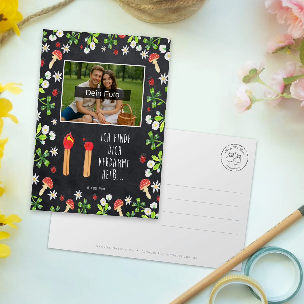 Personalized Photo Postcard Matches Personalisierte Foto Postkarte, Liebe, Partner, Freund, Freundin, Ehemann, Ehefrau, Heiraten, Verlobung, Heiratsantrag, Liebesgeschenk, Jahrestag, Hocheitstag, Streichhölzer