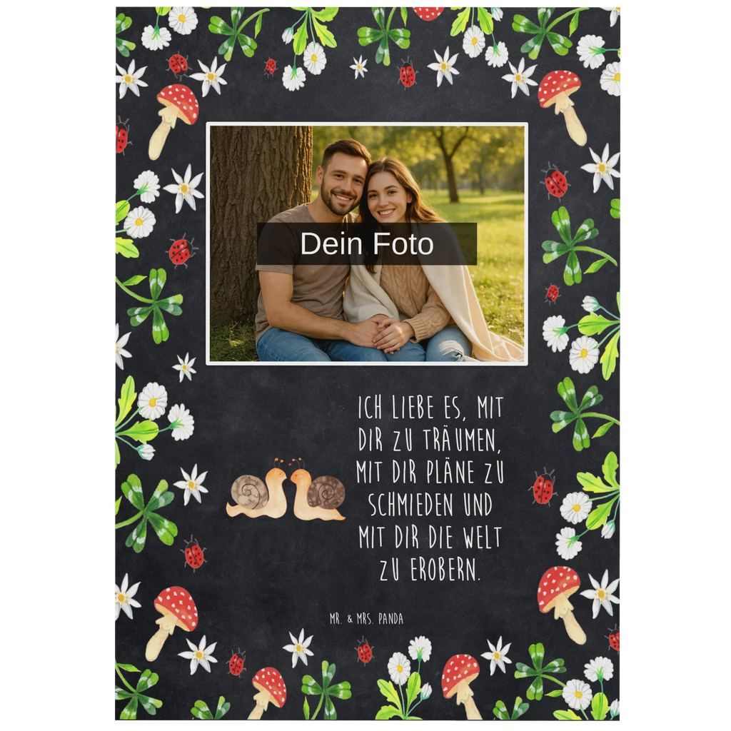 Personalized Photo Postcard Snails in love Personalisierte Foto Postkarte, Liebe, Partner, Freund, Freundin, Ehemann, Ehefrau, Heiraten, Verlobung, Heiratsantrag, Liebesgeschenk, Jahrestag, Hocheitstag