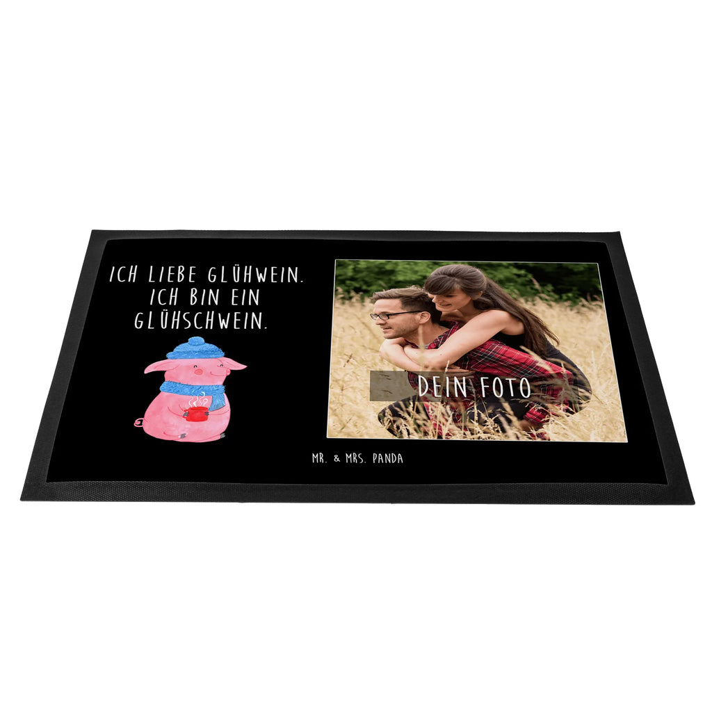 Personalized Photo Doormat Pig Mulled wine Personalisierte Foto Fußmatte, Winter, Weihnachten, Weihnachtsdeko, Nikolaus, Advent, Heiligabend, Wintermotiv, Glühschwein, Glühwein, Weihnachtsmarkt, Punsch