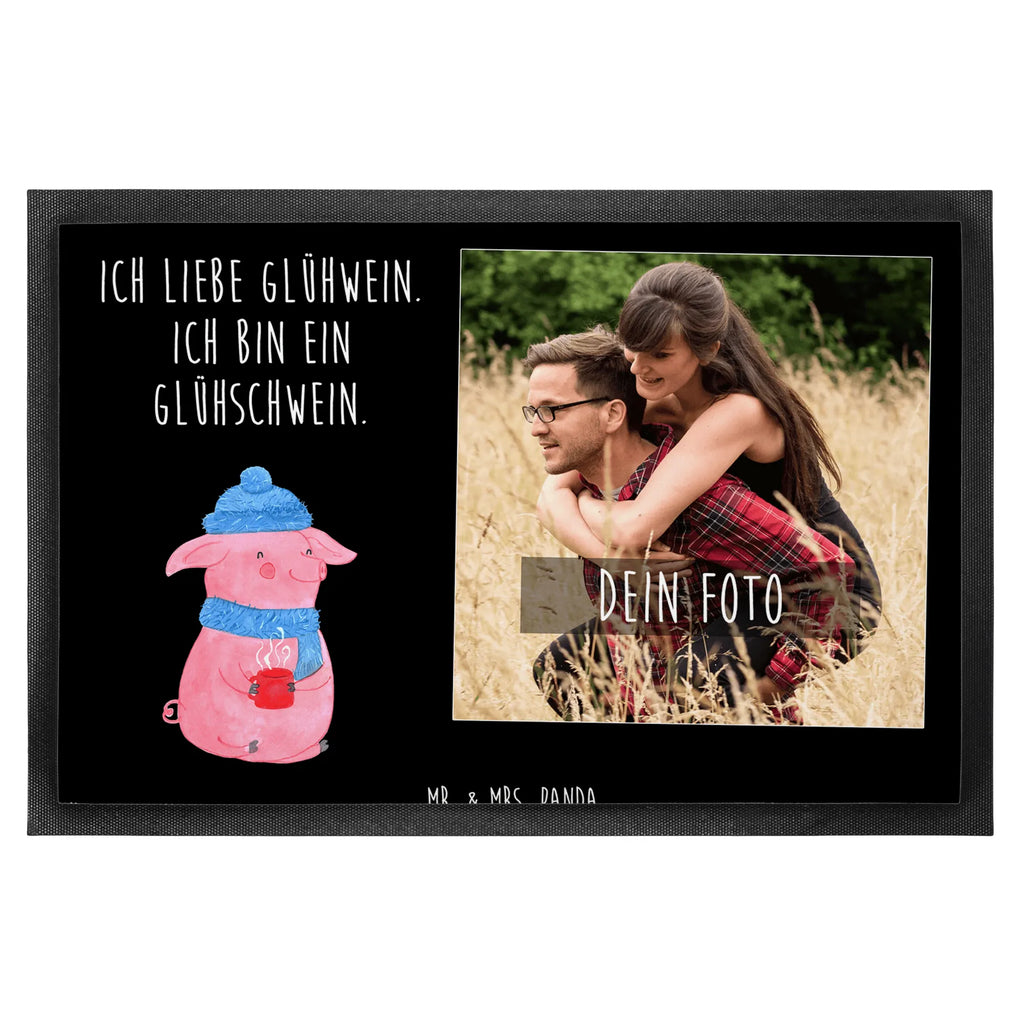 Personalized Photo Doormat Pig Mulled wine Personalisierte Foto Fußmatte, Winter, Weihnachten, Weihnachtsdeko, Nikolaus, Advent, Heiligabend, Wintermotiv, Glühschwein, Glühwein, Weihnachtsmarkt, Punsch