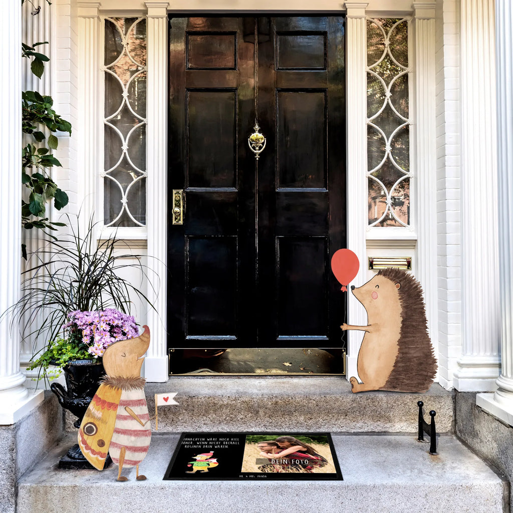 Personalized Photo Doormat Fox skates Personalisierte Foto Fußmatte, Winter, Weihnachten, Weihnachtsdeko, Nikolaus, Advent, Heiligabend, Wintermotiv, Weihnachtsbaum, Weihnachtsmann, Weihnachtszeit, Weihnachtstage, Tannenbaum