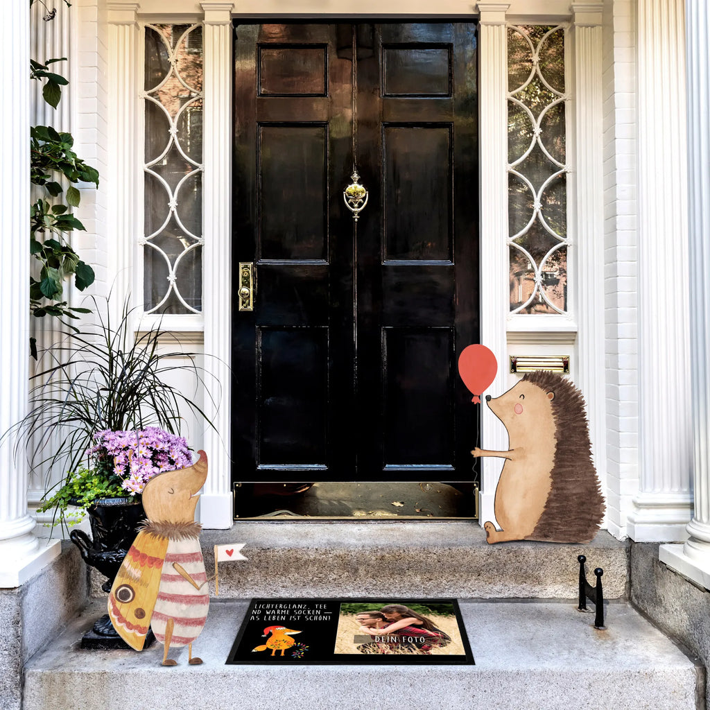 Personalized Photo Doormat Fox Christmas Personalisierte Foto Fußmatte, Winter, Weihnachten, Weihnachtsdeko, Nikolaus, Advent, Heiligabend, Wintermotiv, Fuchs, Füchse, Spruch schön, Geschenk Weihnachten, Weihnachtsmann, Weihnachtszeit