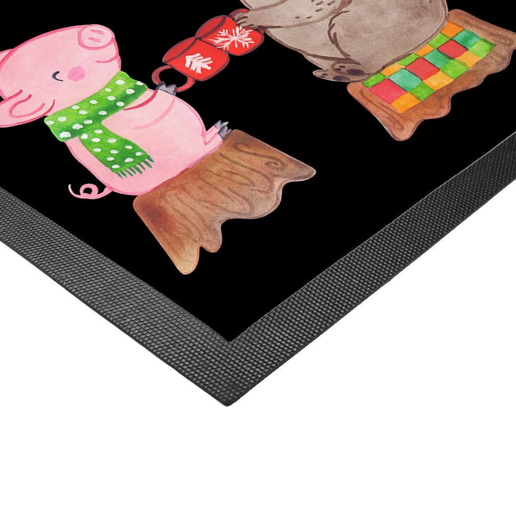 Personalized Photo Doormat Glowing Pig Bash Personalisierte Foto Fußmatte, Winter, Weihnachten, Weihnachtsdeko, Nikolaus, Advent, Heiligabend, Wintermotiv, Schwein, Prost, Weihnachtszeit, Bär, Alles Gute